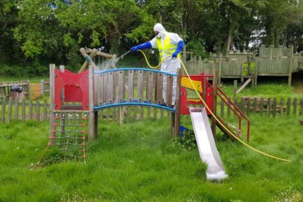 Sanitizing Children's Play Areas